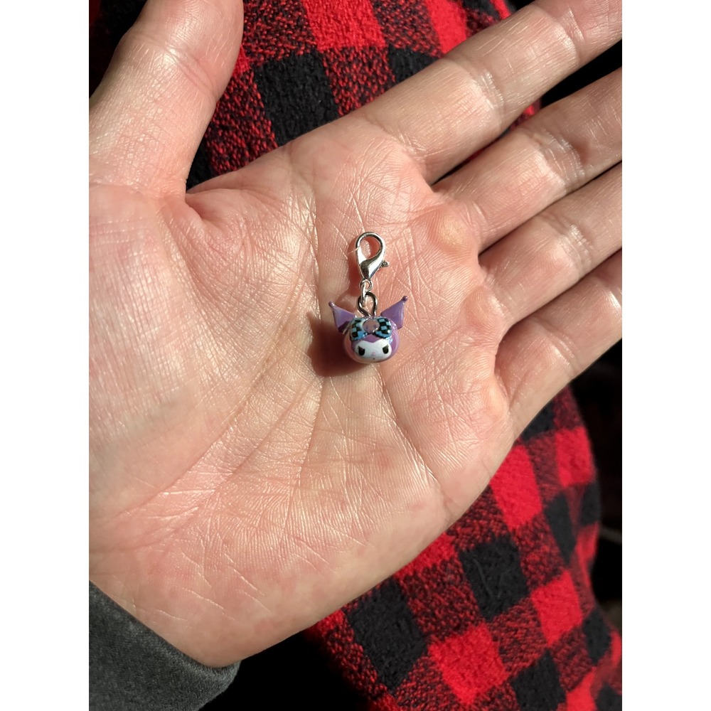 Sanrio Characters Kuromi Lolita Head Micro Charm Zip Pull